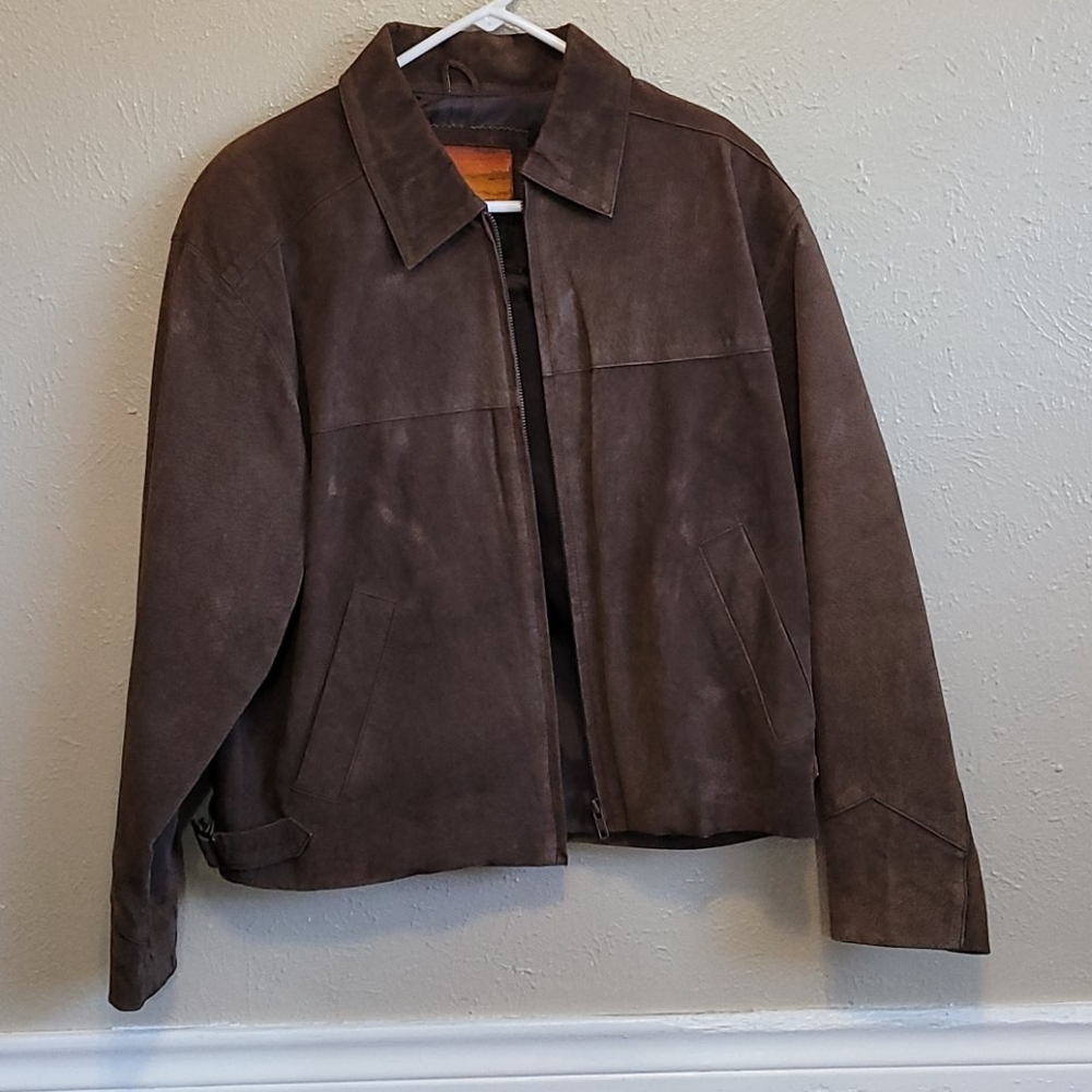 OUTBROOK women's Leather Jacket. Sz:M